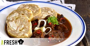 Český hospodský guláš z hovězího masa