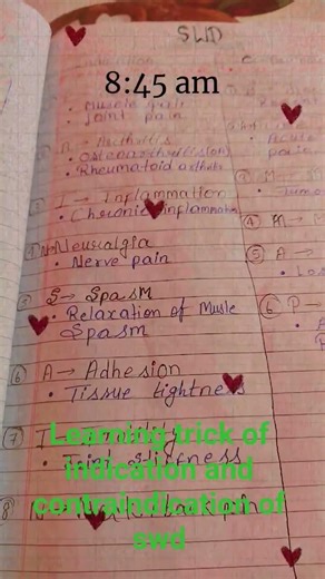 learning trick of indication and contraindication of swd. #swd