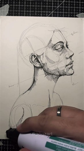 Peaceful Banshee drawing by Pogzart #pogzart #art #artdrawing