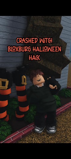 Crashed witch Halloween Bloxburg Hack! #bloxburg #roblox #welcometobloxburg #bloxburghalloweenupdate #bloxburghalloween #fyp #foryou