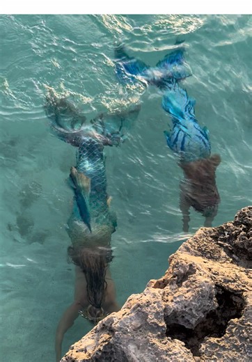 Mermaids Swim Back to Moon Pool After Day at Reef