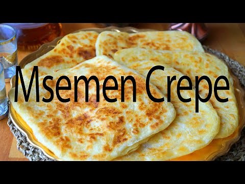Moroccan crêpes (Msemen) the best recipe