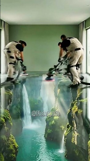 This 3D Waterfall Wallpaper Makes the Room Feel Alive