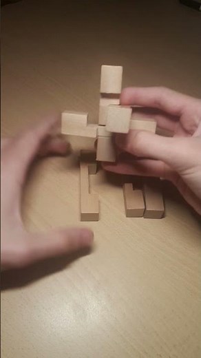 How to Solve the Wooden 6 Piece Cross Puzzle