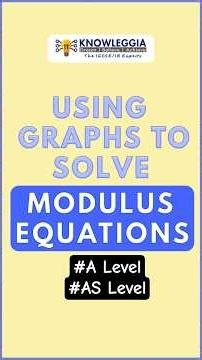 Use the Graph to Solve 2|x - 2| + 1 = x + 2 #modulusfunction #alevelmaths #tutorial