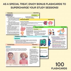 Pediatrics Study Guide With Flashcards | Pediatric Nursing | Nursing Study Notes | 2024-25 Edition - Etsy