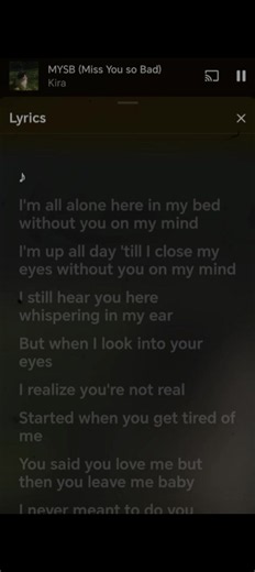 MYSB (Miss You So Bad) lyrics