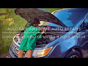 Air Filter & Mass Air Flow Sensor Change Honda Odyssey 2012 with Aulora