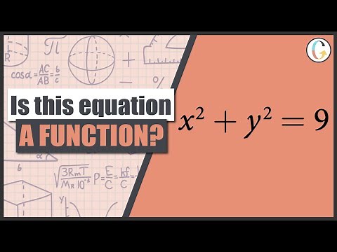 Does x2 + y2 = 9 Represent y as a Function of x?