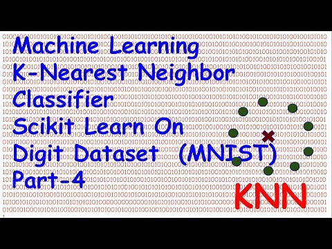 Machine Learning K Nearest Neighbour Classifier ScikitLearn on Digit MNIST Dataset Part 4