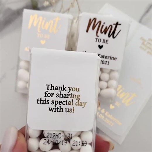 Custom Mint to Be Tic Tac Labels: Personalized Foil Wedding Mints Favor Sticker Wraps - Etsy