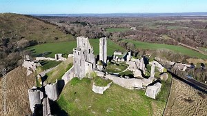 Corfe Castle in the Glorious Sunshine
