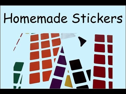 How to: Make Homemade Stickers For your rubiks cube!