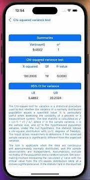 Variance tests: Levene, F-test & Chi-square in StatPro App