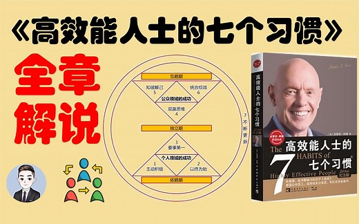 有钱人和成功人士都有哪些好习惯？必看《高效能人士的七个习惯》| David书籍分享