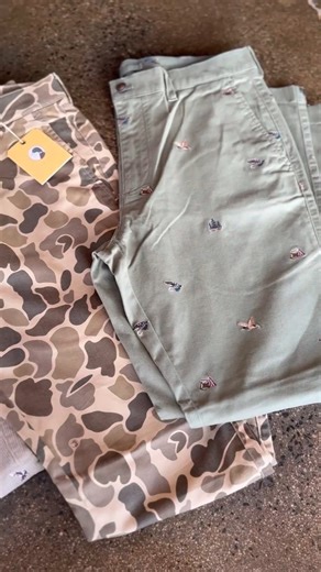 Duck season meets style season 🦆 These fun patterned pants just landed at Broad River Mercantile — limited quantities, don’t miss ‘em! #BroadRiverMercantile #ShopSmall #DuckSeason #ShopBroadRiver #MensStyle | Broad River Mercantile