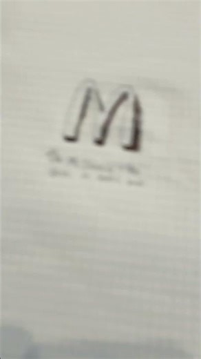 Drawing famous logos pt6 ✨McDonald’s✨ #drawing #drawingvideos #famouslogos #logos #fypシ゚viral #mcd