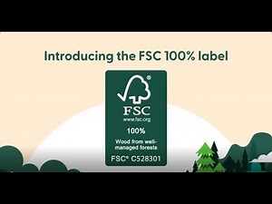 What does the FSC 100% label mean?