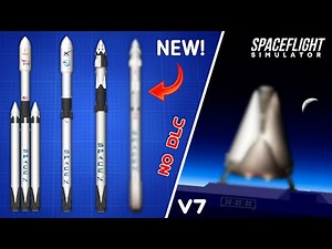 SpaceX Falcon 9 Crew Dragon No DLC Free Version Rocket in Spaceflight Simulator 1.5.4