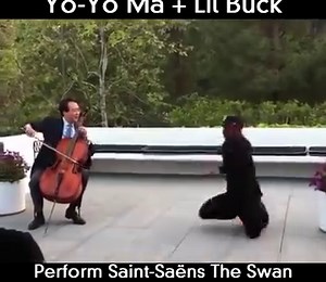 5.8K views · 127 reactions | Happy Birthday, Camille Saint-Saëns! Watch this mesmerizing performance of Saint-Saëns' 'The Swan' with Yo-Yo Ma and Street Dance Ambassador Lil Buck! | Classical KDFC | Facebook