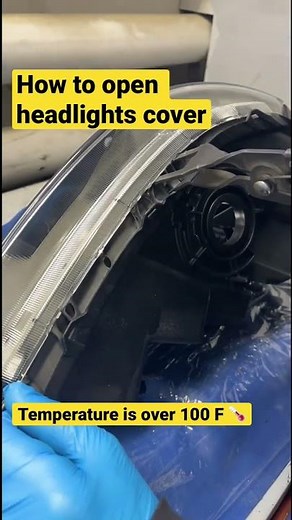How to open headlights cover lens tuning retrofit
