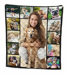 Custom Photo Quilt, Photo Quilt, Dog Quilt,dog Mom,dog Lover Gift,gift for Dog Mom,quilt Blanket,custom Name Quilt,personalized - Etsy