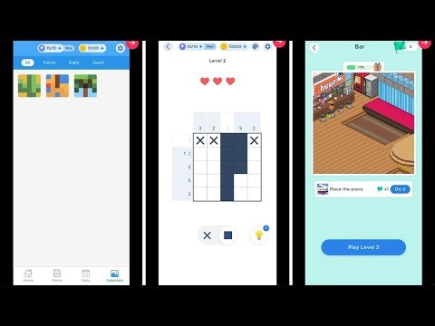 (Level 1 -10) Nonogram – Color Sudoku Puzzle (IOS Gameplay)