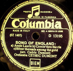 Orchestra Cedric Dumont - Song Of England / Candlelight Waltz = Valzer Delle Candele
