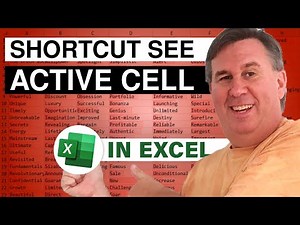 Excel Awesome Shortcuts - Bring Active Cell Back Into View - Episode 2122