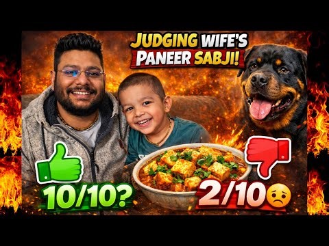 Paneer Sabji Recipe (Step by Step) | Taste Test by Husband & Son