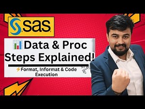 SAS Format & Informat Explained | 📊 Data & Proc Steps Hindi Mein #5
