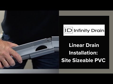 Infinity Drain - Site Sizeable PVC Linear Drain Installation