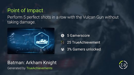 Point of Impact achievement in Batman: Arkham Knight