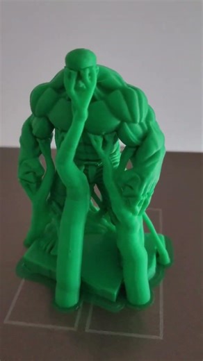 Day 15 - 3D printing the Hulk 💚 #3dhdstudio #3dprinting #bambulabp1s