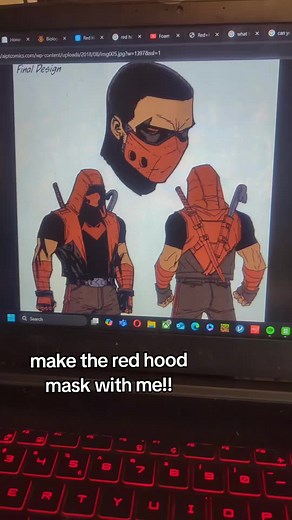 Crea tu propia máscara de Red Hood