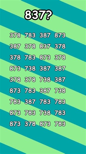 "Mind-Bending Number Puzzle: Can You Find 837? | Number Puzzle Challenge"