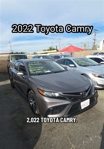 2022 Toyota Camry at West Coast Auto Auction