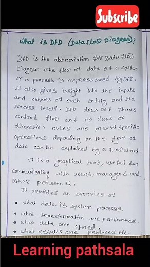 WHAT IS DFD?(DATA FLOW DIAGRAM)#basiccomputerknowledge