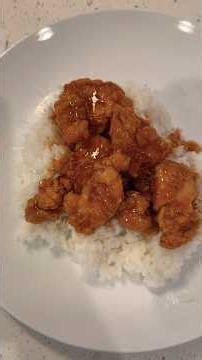 EASIEST Orange Chicken Recipe! 🍊 #3ingredientsrecipes #orangechicken #food