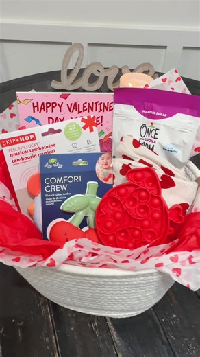 Creating a Valentine’s Day Basket for Your Baby