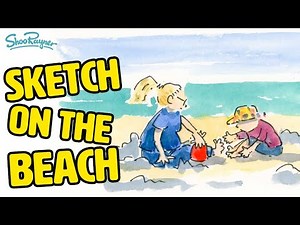 How to sketch on the beach - draw along with me