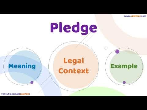Pledge Meaning Legal Context & Example Legal Terms Simplified @LawMint