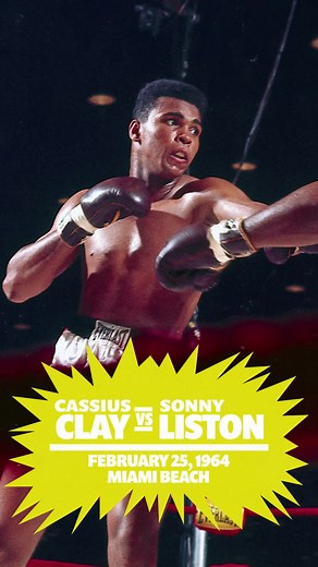 On February 25, 1964, Muhammad Ali clinched his first world title in a match against Sonny Liston. 📸: Neil Leifer