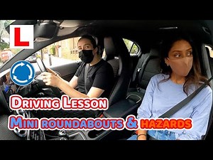 Driving Lessons on Busy Roads | Double Mini Roundabouts and Crossings
