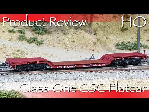 Product Review HO Class One Model Works GSC Flatcar ATSF - Unique Heavy Duty Hauler!