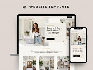 Real Estate Agent Website Template / Squarespace 7.1 Website | Luxury Broker Business Website / Simple Realtors Website / Marketing - Etsy
