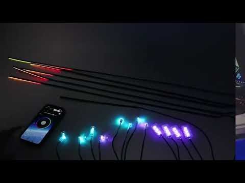 14/18 in 1 Led Acrylic Car Ambient Light RGB 64 213 Color Symphony Acr