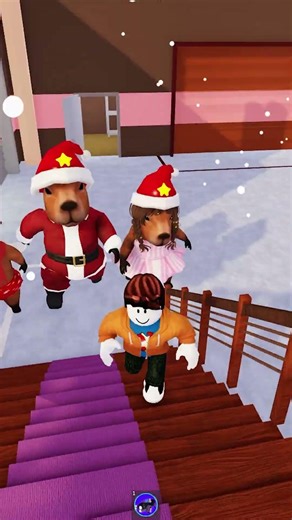 Roblox escape CHRISTMAS CAPYBARA FAMILY PRISON RUN ESCAPE 😰#roblox #shorts