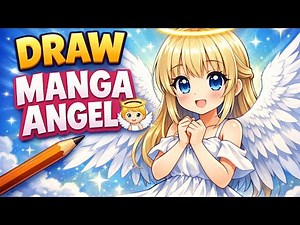 How to Draw a Manga Angel Step by Step | Easy Anime Drawing Tutorial