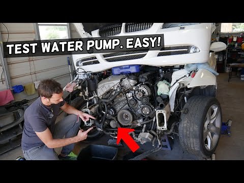 HOW TO TEST WATER PUMP ON BMW 323i 325i 328i 330i 335i E90 E91 E92 E93